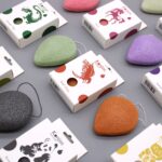 Teardrop Konjac Sponge - Bamboo Charcoal - Anti-bacterial - Image 3