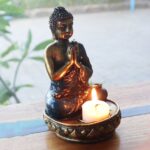 Buddha Candle Holder - Red - Medium - Image 7