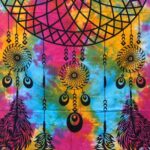 Single Cotton Bedspread + Wall Hanging - Dreamcatcher 130cm x 200cm - Image 2