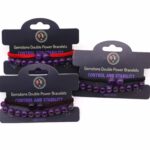 Gemstone Double Power Bracelets- Amythist - Image 2
