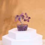 Mini Gemstone Trees On Orgonite Base - Amethyst (15 stones)
