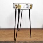 Albasia Wood Plant Stand - Whitewash - Image 3
