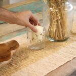 Natural Floral Glass - Straight Candle Holder - Margarita  - (8x8cm) - Image 9