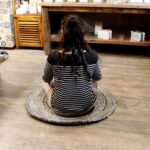 Round Jute and Recycle Denim Rug-  90 cm - Image 5
