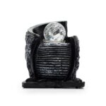 Tabletop Water Feature -15x13x20cm - Water Pot & Crystal Ball