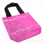 Tye-Dye Cotton Bag (6oz) - 38x42x12cm -  Mandela - Magento - Black Handle - Image 2