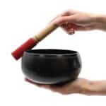 Lrg Black Beaten Bowl - 18cm - Image 2