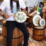 Chakra Shamanic Drum with Sticks - 25cm - Image 3