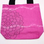 Tye-Dye Cotton Bag (6oz) - 38x42x12cm -  Mandela - Magento - Black Handle - Image 4