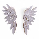 Pearl - Vintage Glass - Angel Wings - Earrings - Image 7