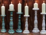 Small Candle Stand - Turquois Gold - Image 6
