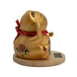 Solar Money Cat Wooden Base  - Gold moving Hand - Image 3