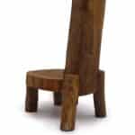 Natural Teak Log Shelve Display 3 Shelves  100cm high - Image 3