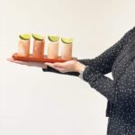 Set of 4 Himalayan Salt Shot Glasses & Wood Serving Stand - Image 7
