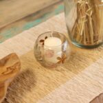 Natural Floral Glass - Bowl Candle Holder - Primavera  - (8x10cm) - Image 5