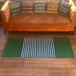 Indian Cotton Rug - 70x170cm - Blue/ Green - Image 7