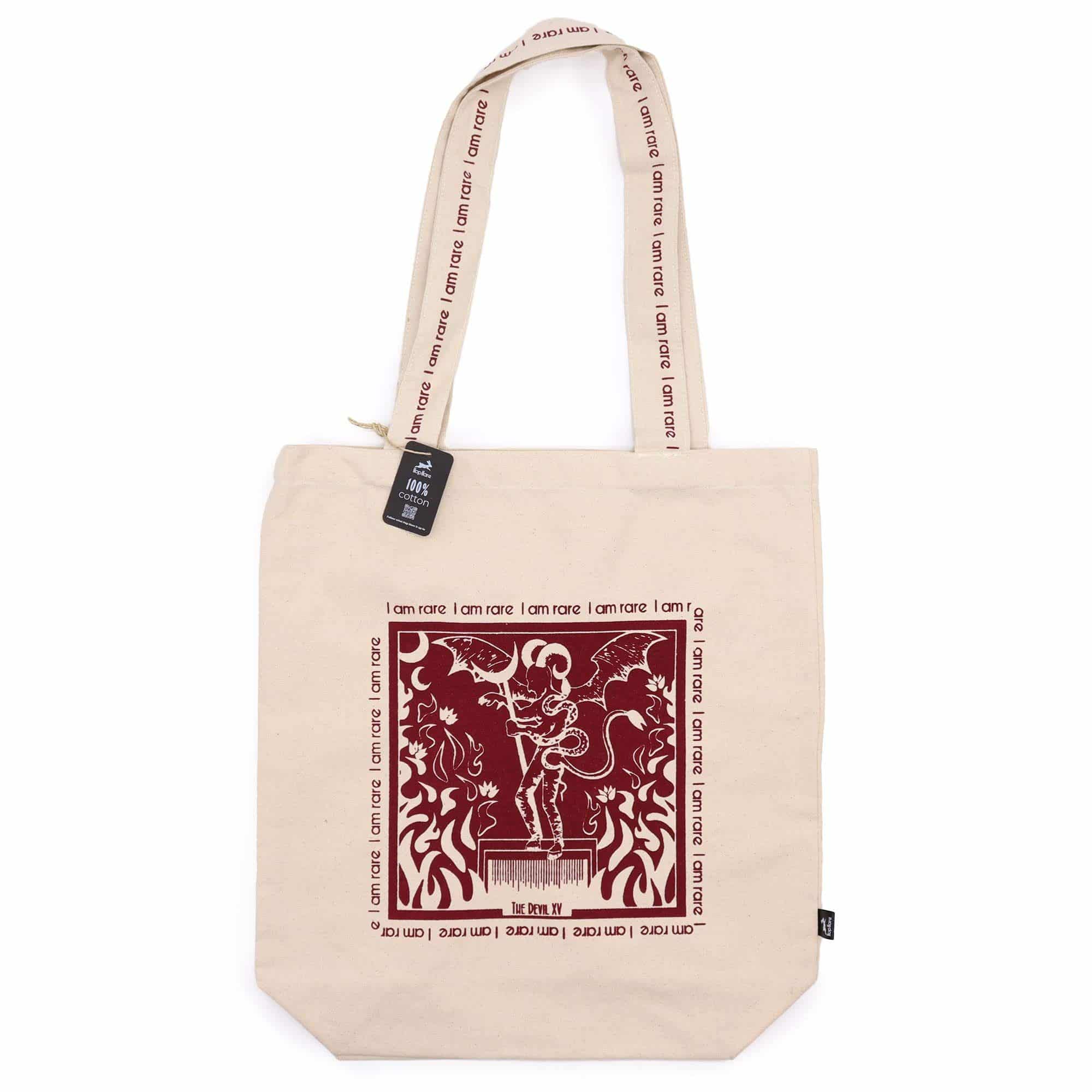 bG9jYWw6Ly9tZWRpYS9TUC9BRC82MFIzMEMxRzZXUzNBRFNQL2Y3MWY4ODRhLmpwZWc Hop Hare Tote Bag - I am Rare - 10oz Cotton canvas - Image 1