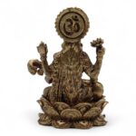 Brass Miniature Gods - Sarswati (52gms)  - 49mm - Image 2