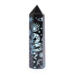 Black Obsidian Points (approx 60-70 gm 9cm) - Mystic Story - Sky Blue - Image 4