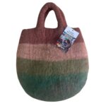Mushroom Garden Felted Bag - 35x27cm - Image 3