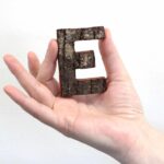 Rustic Bark Letter   - "E"  - 7cm - Image 2