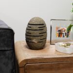 Natural Riverstone Candle Holder - Standing Stone Cut  (10x13x22cm) - Image 5