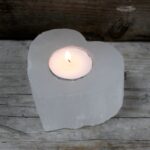 Selenite Heart Candle Holder - Image 2