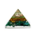 Sm Orgonite Pyramid 25mm Gemchips and Copper - Image 5
