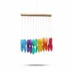 Rainbow Large Leaf Chime - Image 2