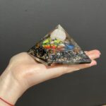 Orgonite Pyramid - Midnight Pentagon - 70mm - Image 3