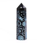 Black Obsidian Points (approx 60-70 gm 9cm) - Mystic Story - Sky Blue - Image 6