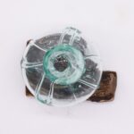 Molten Glass Fancy Mini Decanter on Wood 24cm - Image 6