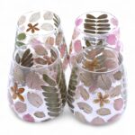 Natural Floral Glass - Vase Candle Holder - Primavera  - (12x11cm) - Image 5