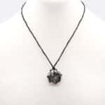 Laced Gemstone Hexagon Pendant - Moss Agate - Image 3