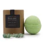 Green Aventurine Gem Bracelet Bath Bomb - Image 2