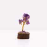 Mini Gemstone Trees On Wood Base - Amethyst (15 stones) - Image 2