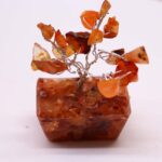 Mini Gemstone Trees On Orgonite Base - Carnelian (15 stones) - Image 6