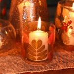 Natural Floral Glass - Straight Candle Holder - Primavera -  (8x8cm) - Image 13