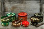 Mini Singing Bowl Gift Set - Red - Image 7