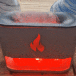 Blaze Aroma Diffuser - Himalayan Salt Chamber - USB-C - Flame Effect (Salt included) - Image 7