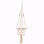 Macrame Pot Holder - Single Small Pot - Image 2
