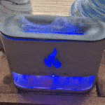 Blaze Aroma Diffuser - Himalayan Salt Chamber - USB-C - Flame Effect (Salt included) - Image 8