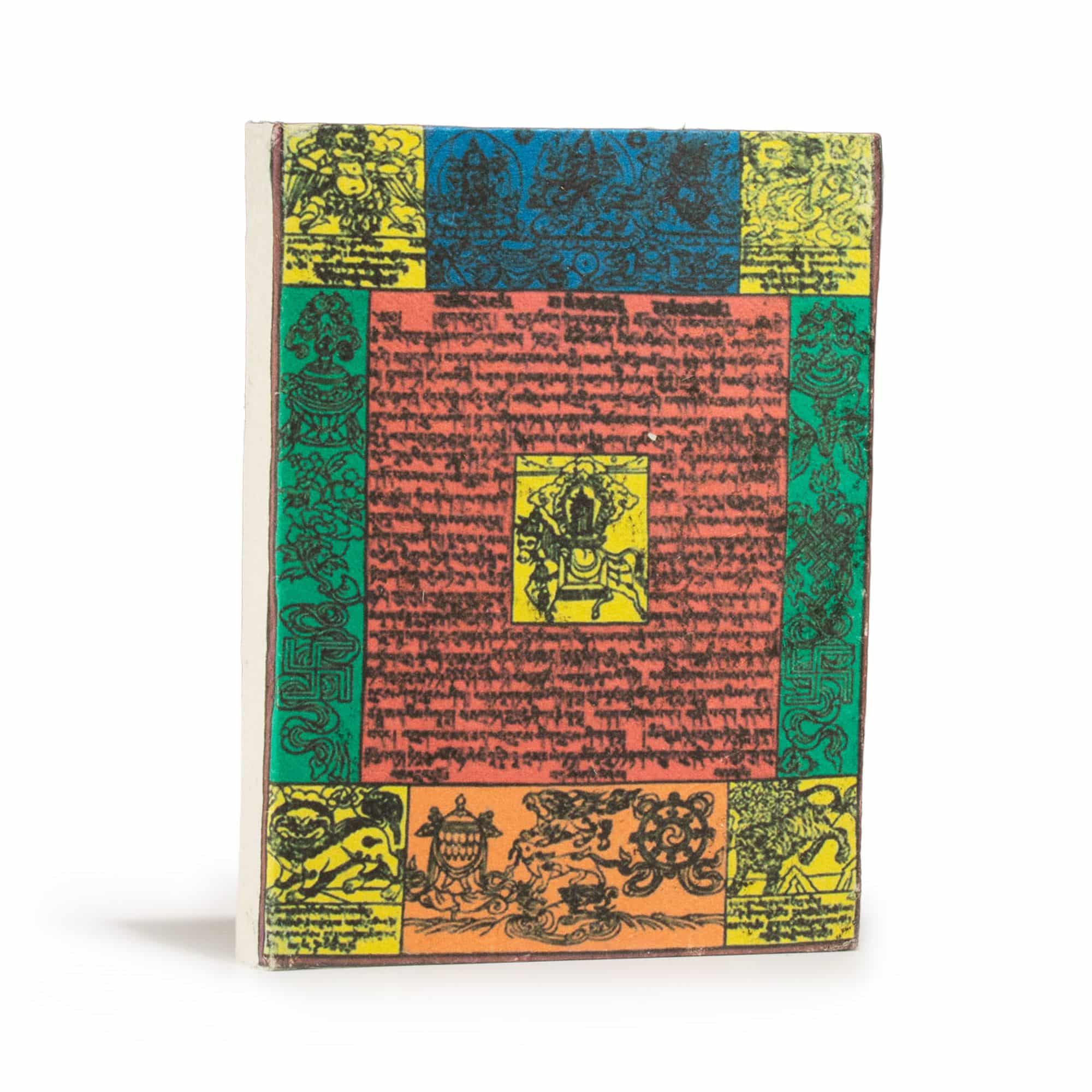 bG9jYWw6Ly9tZWRpYS85UC84RC82MFIzMEMxSjY4UzM4RDlQL2ExMmY1ZGI2LmpwZw Lokta Traditional Prayer Flag Notebook – Medium (15x12cm) – 45 Leaves – Natural - Image 1