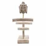 Three Branch & Buddha Stand - Whitewash