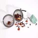 Raw Crystal Gemstone Tea Strainer - Green Aventurine - Image 5
