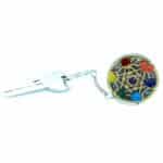 Orgonite Power Keyring - Round Seven Chakra - Image 4