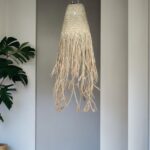 Natural Braided in Doum Suspension Lamp Shade - 20x15cm - Image 2
