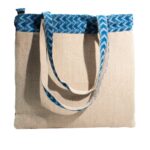 Patchwork Kathmandu Tote Bag - Dhaka Design (37x38cm) - Image 4