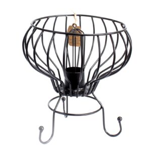 Low Salt Rock Brazier Lamp, Cable, Bulb, White Salt