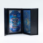 Blue Foil Tarot Card Set - Moon Face - with booklet - Image 2